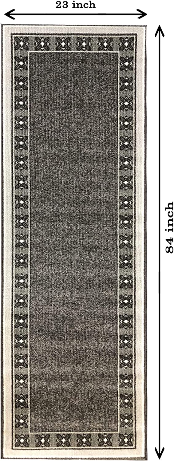 Gloria - Non-slip Washable Rugs Kitchen Mat Non-Skid Runner for Kitchen  Runners for Hallways with Rubber Backing (23 x 84) 