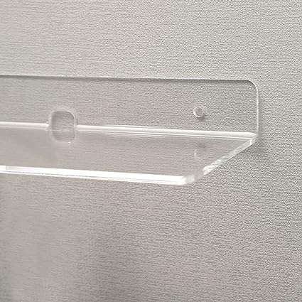 Transparent Acrylic Floating Shelves For Wall, Small Adhesive Wall