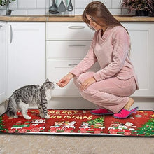 2-Piece Non-Slip Washable Absorbent Microfiber Kitchen Floor Decorative Mat 17 "x47+17 "x30