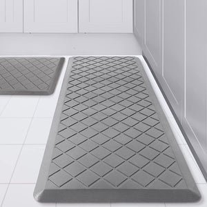 Anti Fatigue Cushioned, Heavy Duty, Non-Skid, Ergonomic Comfort Foam Kitchen Mat 2 PCS,