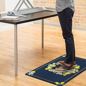 Non Skid Washable Anti Fatigue Mat Waterproof Cushioned Kitchen Matt for Standing 17.3"x29", Farmhouse