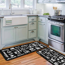 Set of 2 Non-Slip Backing Washable Doormat - 17x47.2 and 17x30 inches.