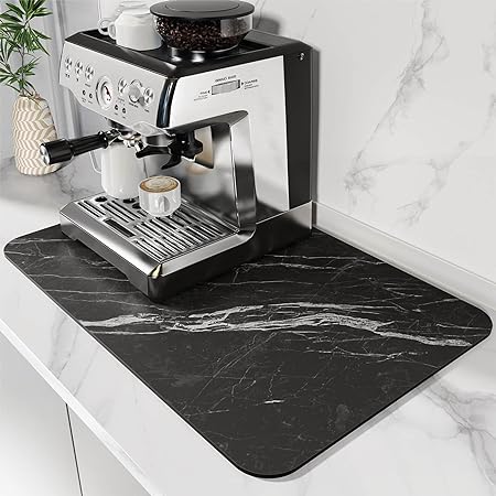 Absorbent Rubber Backed Quick Drying Mat Fit Under Coffee Maker