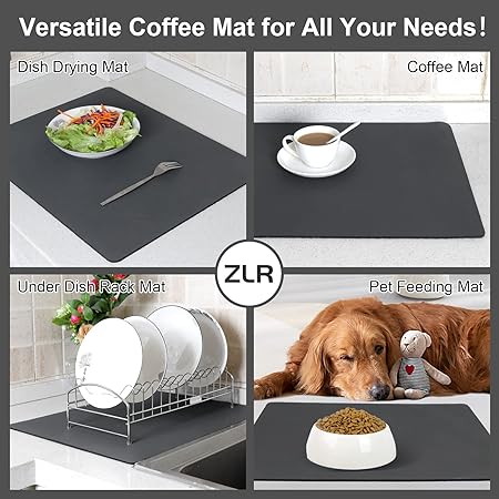 Gradient Watercolor Absorbent Mat Coffee Dish Mats Kitchen Counter