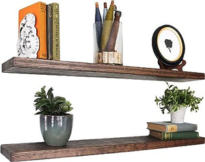 Buy Hand Crafted Walnut Bookshelf, Rustic Shelf, Walnut Shelves