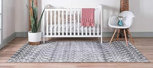 Geometric Kasbah Trellis Collection Rug – 2' X 10' Runner Beige Low Pile Rug