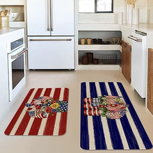 Funny Cactus Kitchen Rugs and Mats Set of 2, Non-Slip Washable Kitchen Sink Mats Holiday Kitchen Decor Doormat+Runner Rug