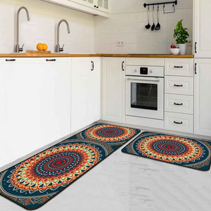 Set of 2 Non-Slip Backing Washable Doormat - 17x47.2 and 17x30 inches.