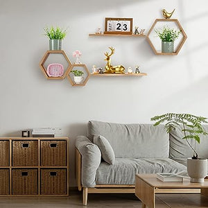 Honeycomb Wall Shelf Ideas  Gold bedroom decor, Gold bedroom, Wall decor  bedroom