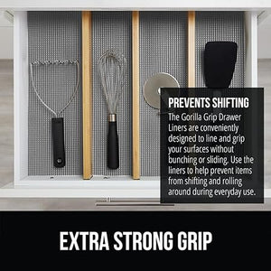 Gorilla Grip Original Drawer and Shelf Liner, Strong Grip, Non