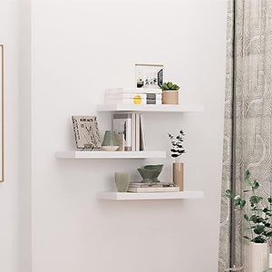 36" Floating Shelves for Bathroom, Bedroom, Kitchen, Living Room, Laundry Room, Wall Storage, Book, Photo Display, Set of 2