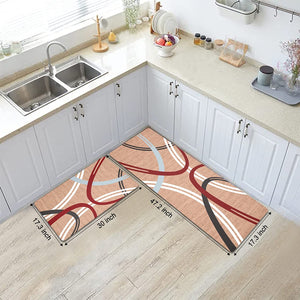 Modern Abstract Design Cushioned Anti Skid Waterproof Mat