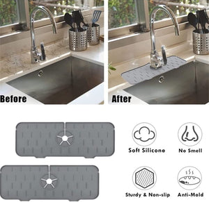 Kitchen Bathroom Silicon Sink Splash Drying Mat