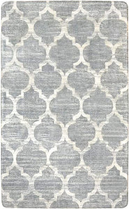 Moroccan Distressed Non-Slip Washable  Throw Area Rug - (2’X 3’, Blue)