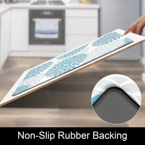 Anti Fatigue Set of 2 Waterproof Non Slip Kitchen Mats 17"x48"+17"x28"