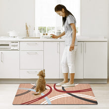 Modern Abstract Design Cushioned Anti Skid Waterproof Mat