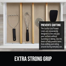 Gorilla Grip Drawer and Shelf Liner for Cabinet, Slip Resistant Non  Adhesive Pr