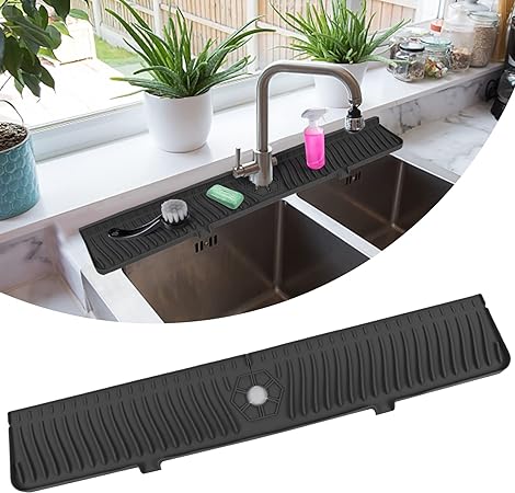 Kitchen Silicone Faucet Handle Drip Catcher Tray - Silicone Sink