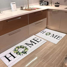 Washable Non-Skid  Kitchen Rugs Floor Mats for Home Farmhouse Office, Durable Hallway Laundry Runner Rug Sink Area Rug (18"x29"+18"x47")-Home Design