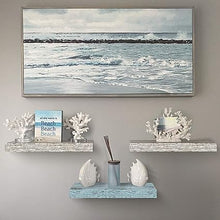 Floating Shelves for Wall - 3 Pack Coastal Beach Wall Decor for Bedroom, Bathroom, Nursery, Living Room, Office, Home & Kitchen