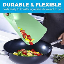 Extra Thick Pastel Flexible Plastic Cutting Board Mats with Food Icons & EZ-Grip Waffle Back, (Set of 6) Dishwasher Safe