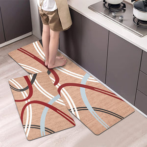 Modern Abstract Design Cushioned Anti Skid Waterproof Mat