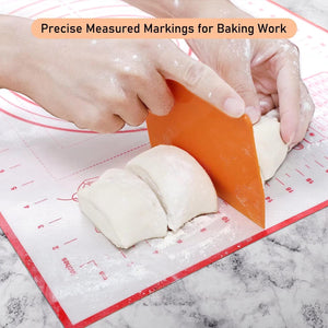Baking Mat for Rolling Dough Non Slip Extra Large with Measurement, Kitchen Counter Mat for Pie Crust, Pizza and Cookies