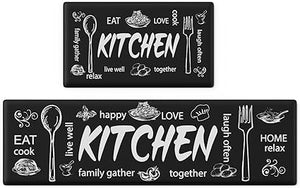 Anti Fatigue Kitchen Mats [2PCS] Non-Skid Waterproof Kitchen Mats