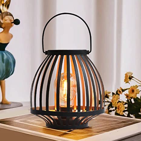 Metal Cage LED Lantern Battery Operated Lamp