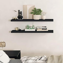 36" Floating Shelves for Bathroom, Bedroom, Kitchen, Living Room, Laundry Room, Wall Storage, Book, Photo Display, Set of 2