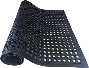 3FT x 5FT Anti-Fatigue Rubber Floor Mat with Drainage Holes