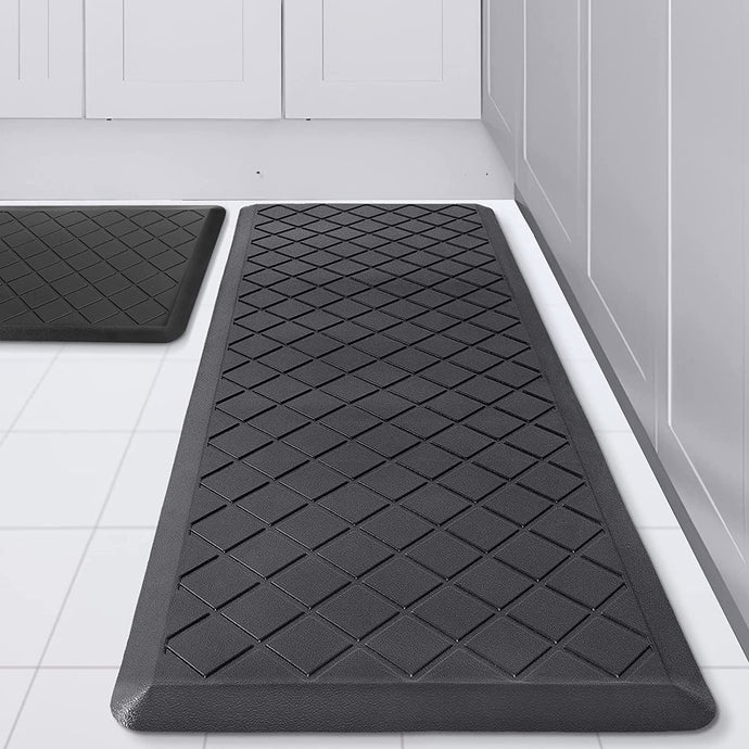 Anti Fatigue Cushioned, Heavy Duty, Non-Skid, Ergonomic Comfort Foam Kitchen Mat 2 PCS,