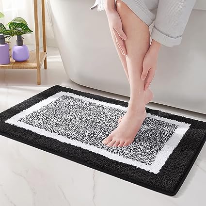 Ultra Soft and Water Absorbent Bath Rug, Bath Carpet, Machine Wash/Dry, for Tub, Shower, and Bath Room(20