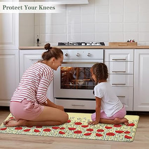 Non Slip Sets of 2, Cushioned Anti Fatigue Kitchen Mats for Floor, Non Skid Washable