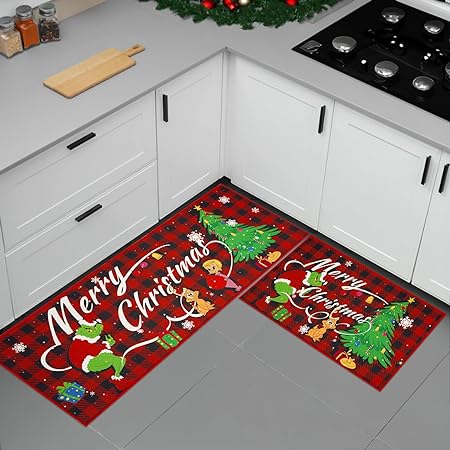 Non Slip Entrance Christmas Front Door Mat (20 * 31in)