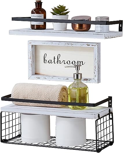 Hanging Bathroom Shelves Over Toilet,