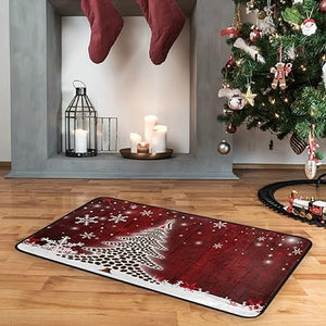 Christmas Gnome  Non-Slip Bath Rug Runner Doormats, 39x20 Inches