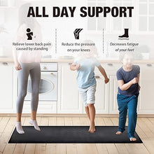 Non-Slip Waterproof Kitchen Mats, PVC Kitchen Rugs, Extra Thick Floor Mats for Sink,Office,Kitchen, Laundry, Set of 2, 17.3"x 30"+17.3"x 60"