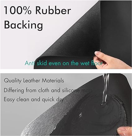 Quick-drying Coffee Mat With Absorbent Rubber Backing For Kitchen