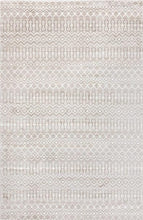 Geometric Kasbah Trellis Collection Rug – 2' X 10' Runner Beige Low Pile Rug