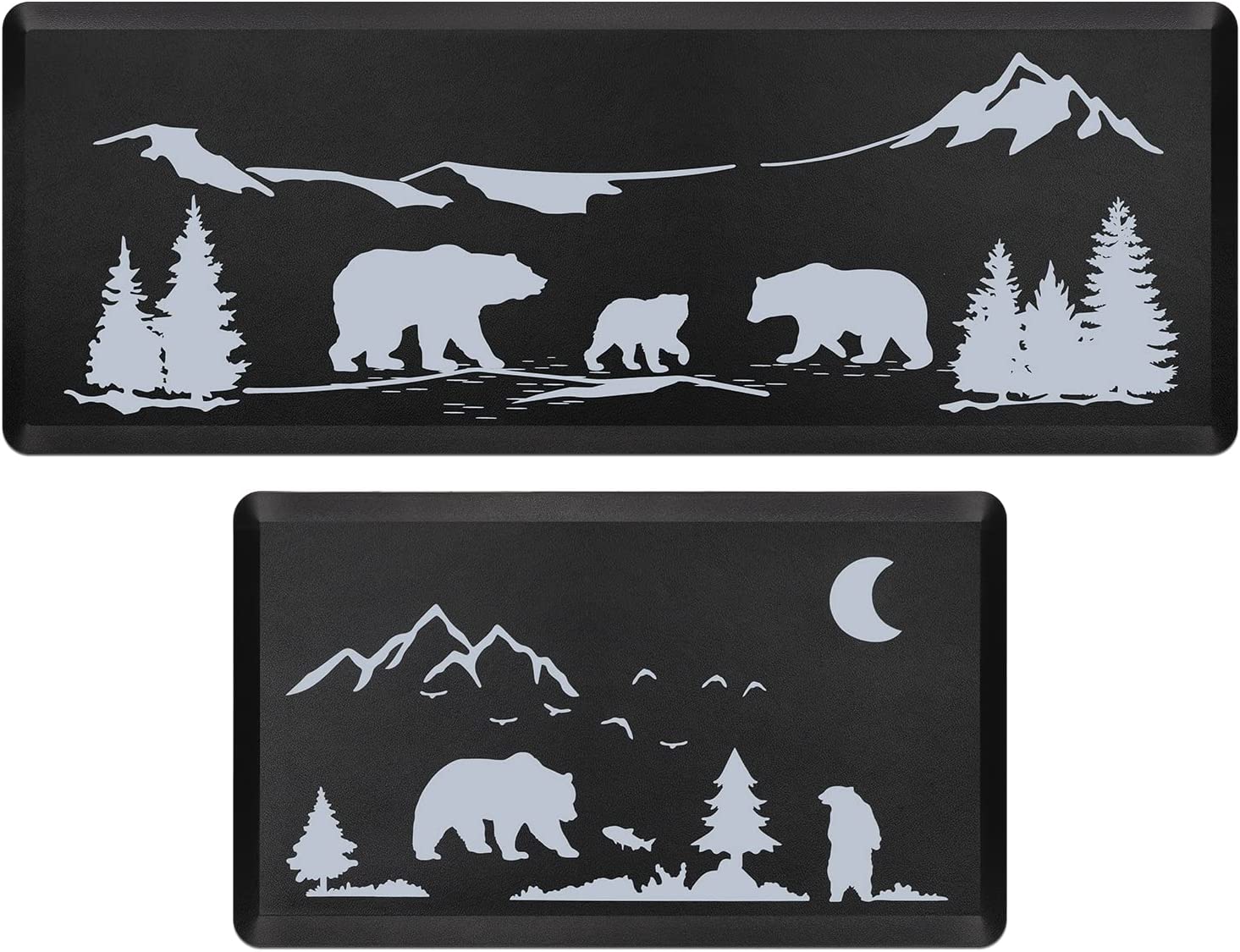 2 Pieces Bear Kitchen Mats Rugs, Add a Touch of Nature to Your Space in  2023