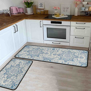 Set of 2 Non-Slip Backing Washable Doormat - 17x47.2 and 17x30 inches.