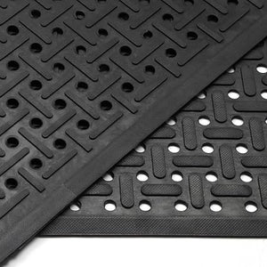 Rubber Non-Slip Waterproof Floor Mat Heavy Duty Anti-Fatigue Mats 33"x57"