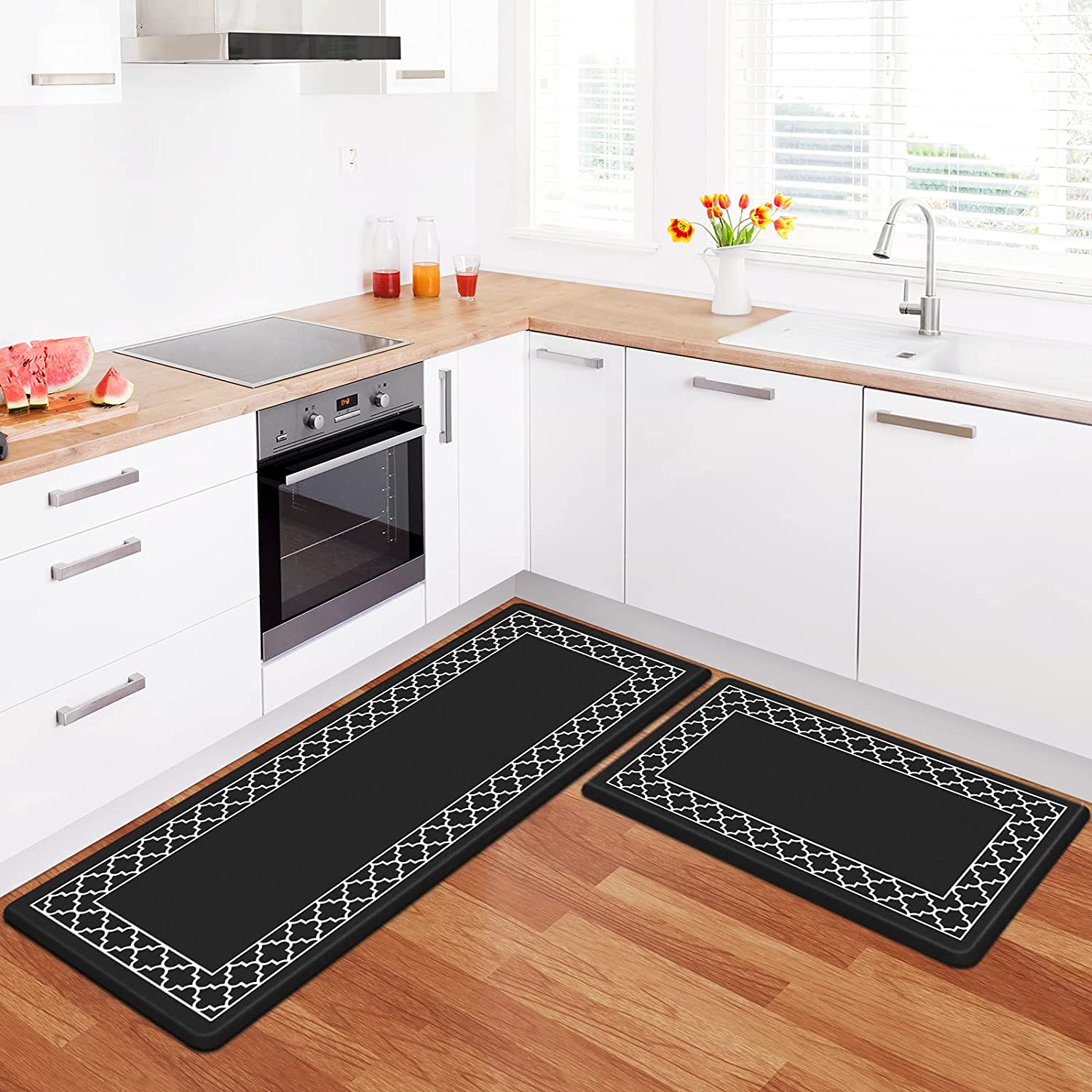 2 Pack Anti Fatigue Kitchen Mat 2x Kitchen Rug Cushioned Kitchen