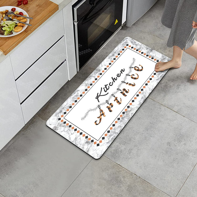 Anti Fatigue One Piece, Modern Logo Kitchen Runner Mat