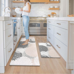 Cushioned Anti Fatigue 2PCS Non-Skid Waterproof Kitchen Mat