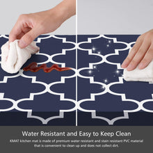 [2 PCS] Anti-Fatigue Kitchen Rug, Waterproof Non-Slip Kitchen Heavy Duty PVC Ergonomic Comfort for Kitchen  , Floor Home, Office, Sink, Laundry,Grey