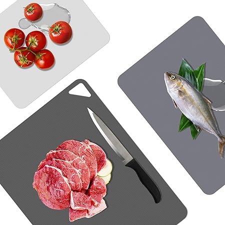 Plastic Cutting Boards for Kitchen, WK Flexible Cutting Board Mats, Thin  Cutting Board Sheets, Dishwasher Safe, BPA Free, Multi Sizes