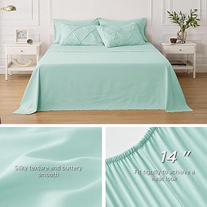 Queen Comforter Set - 7 Pieces, Bed in a Bag with Flat Sheet and Fitted Sheet, Pillowcases & Shams