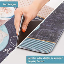 Anti Fatigue Kitchen Mats Non Skid Waterproof Kitchen Rugs, (17"x30"+17"x47")